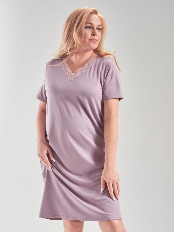 Ночная сорочка с кружевом - 6