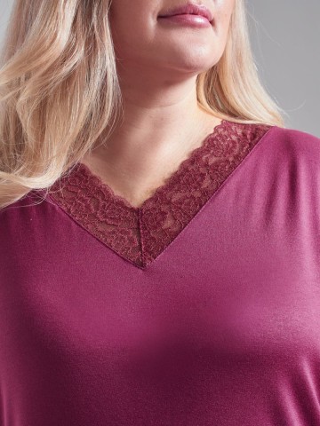 Ночная сорочка с кружевом - 3