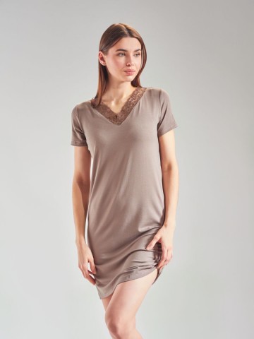 Ночная сорочка с кружевом - 5