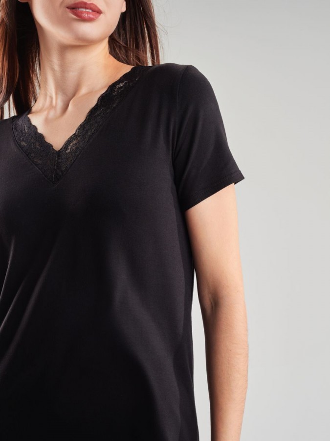 Ночная сорочка с кружевом - 6 Ночная сорочка с кружевом - 6