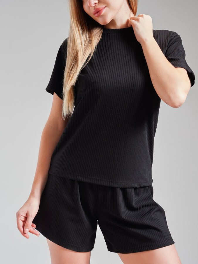 Домашний костюм с шортами лапша - 6