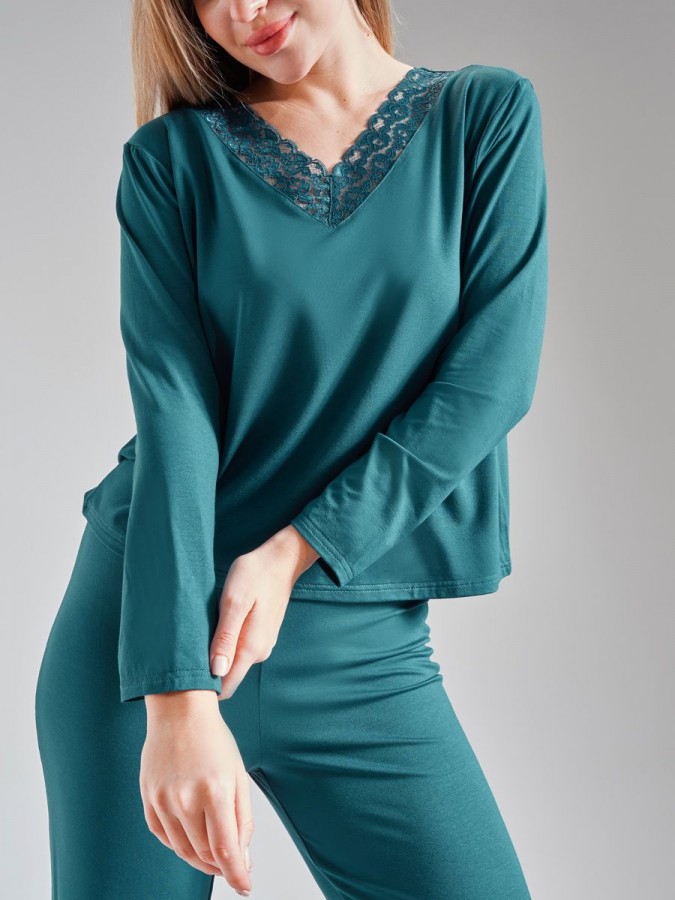 Пижама со штанами, костюм домашний - 4