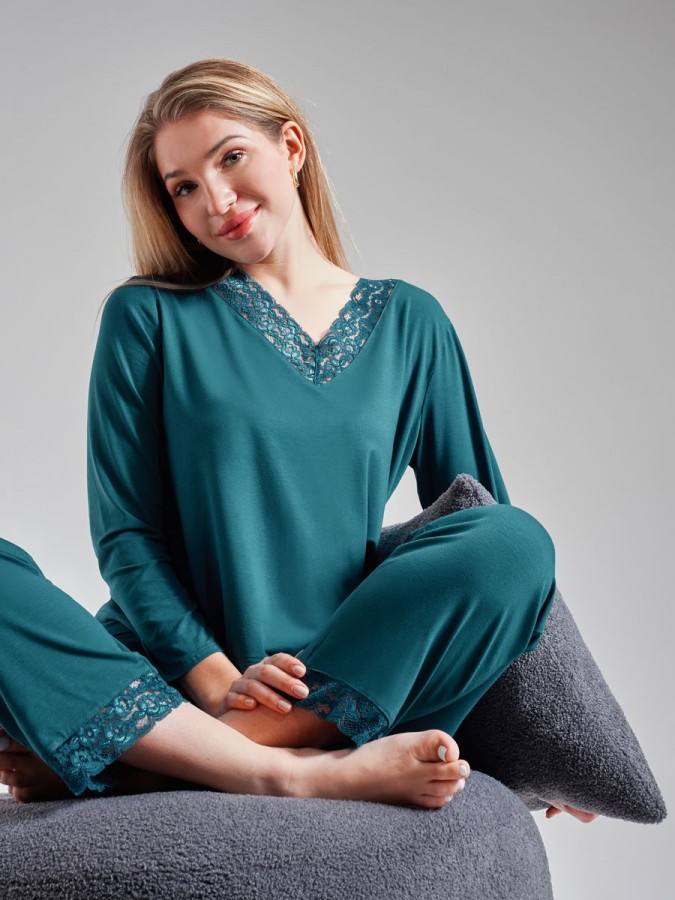 Пижама со штанами, костюм домашний - 6