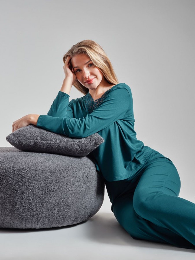 Пижама со штанами, костюм домашний - 7