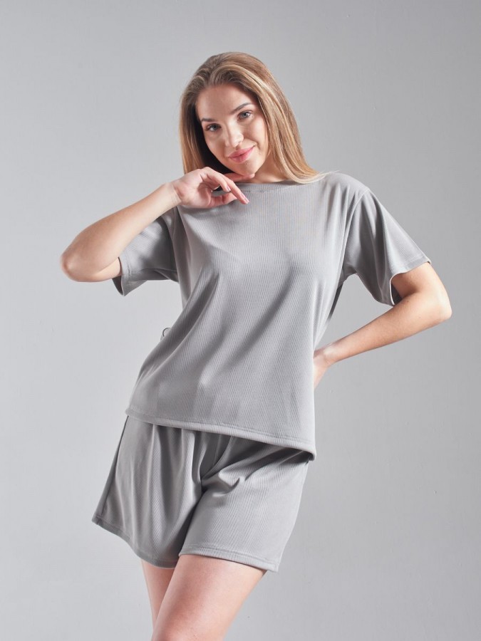 Домашний костюм с шортами лапша - 6