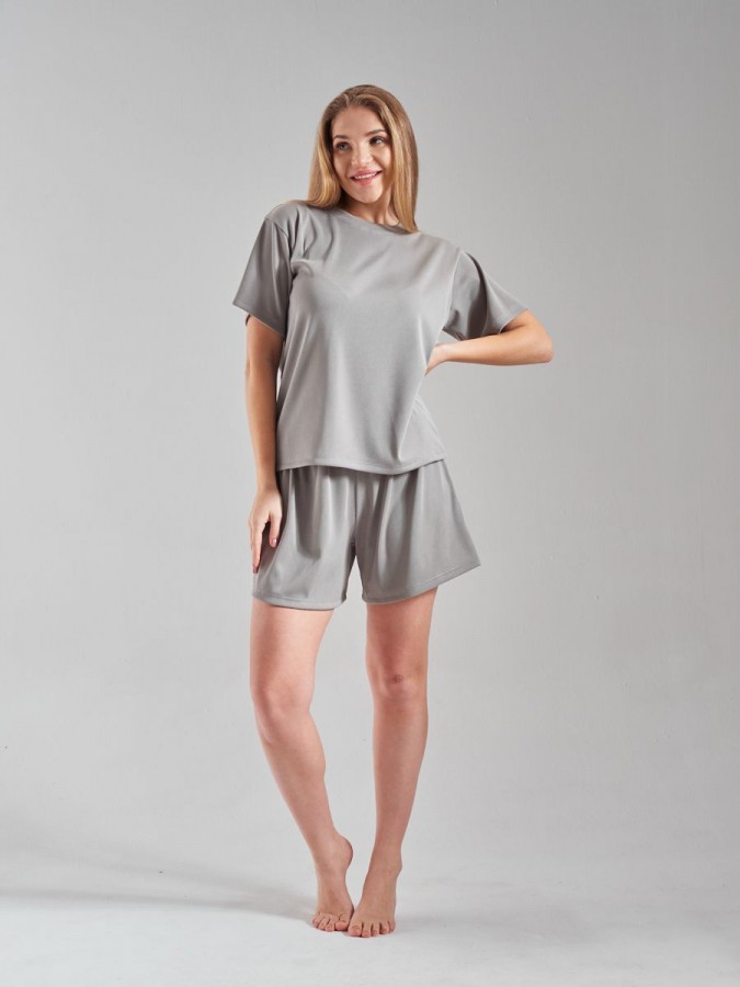 Домашний костюм с шортами лапша - 7