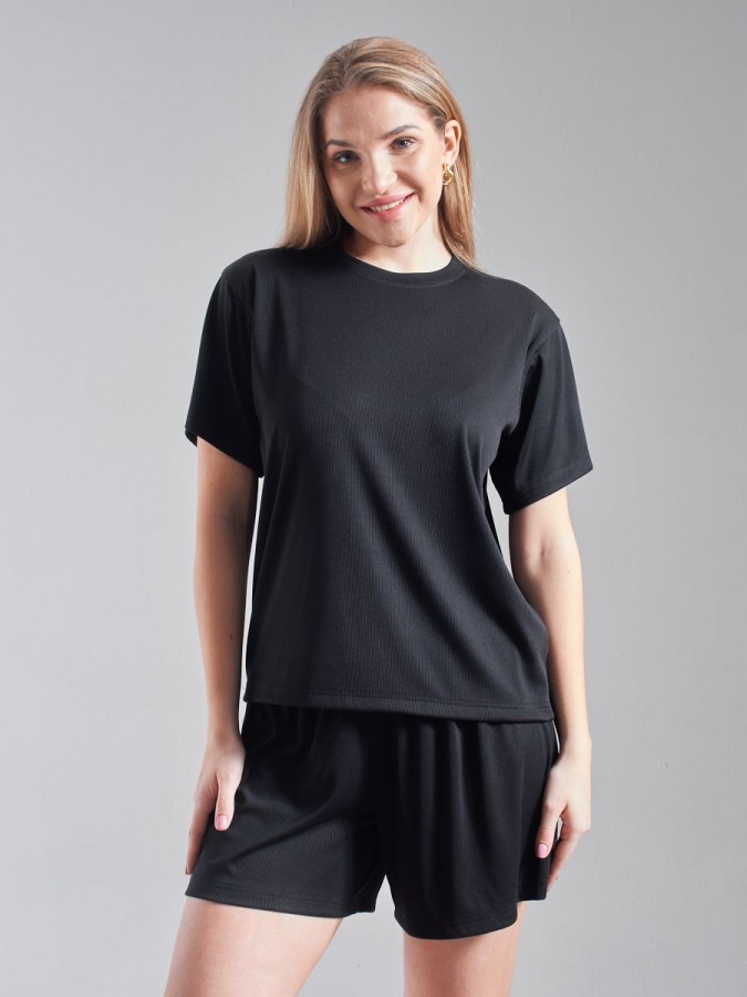 Домашний костюм с шортами лапша - 5