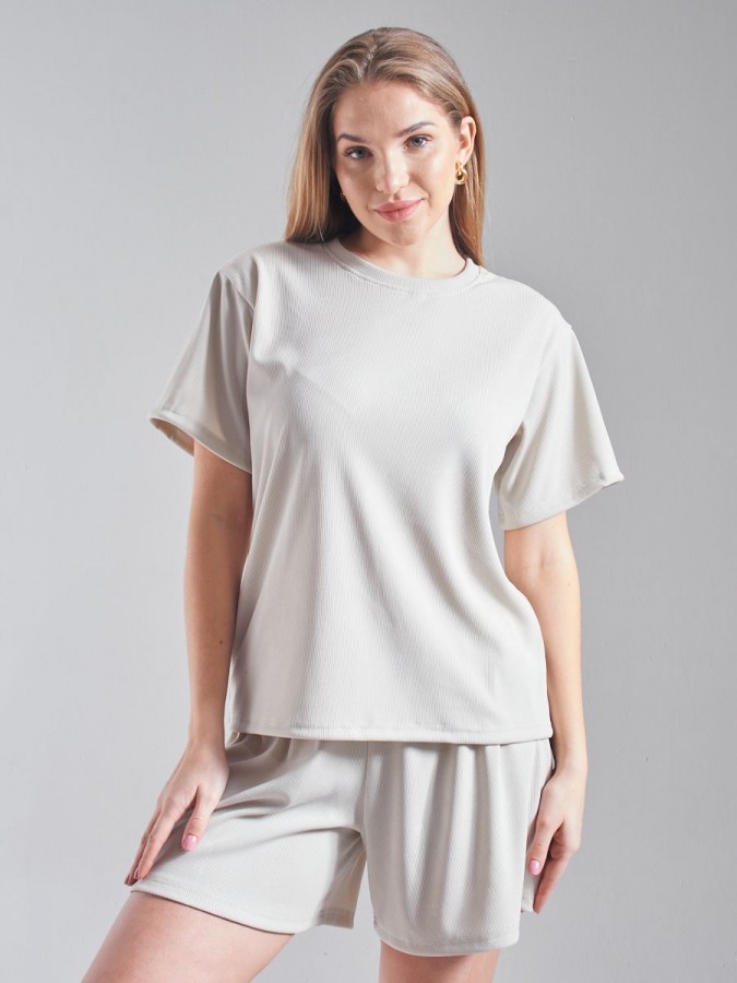 Домашний костюм с шортами лапша - 2