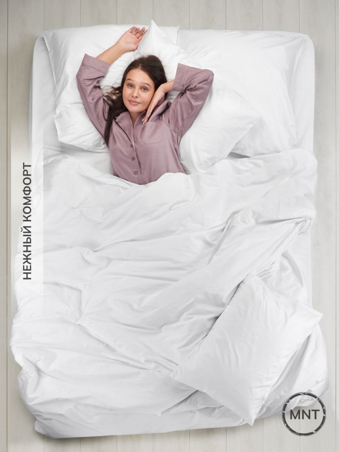 Простынь полуторная сатин хлопок однотонная - 6