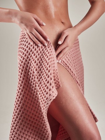 Полотенце банное вафельное хлопок - 1