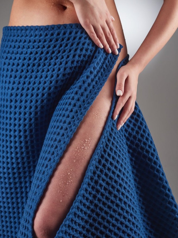 Полотенце банное вафельное хлопок - 1