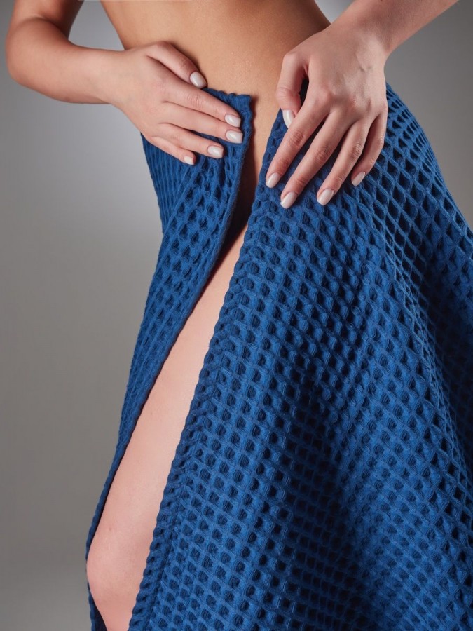 Полотенце банное вафельное хлопок - 6