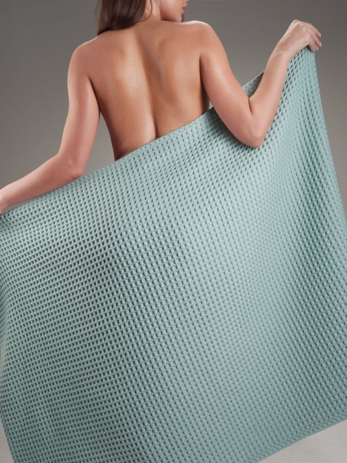 Полотенце банное вафельное хлопок - 6