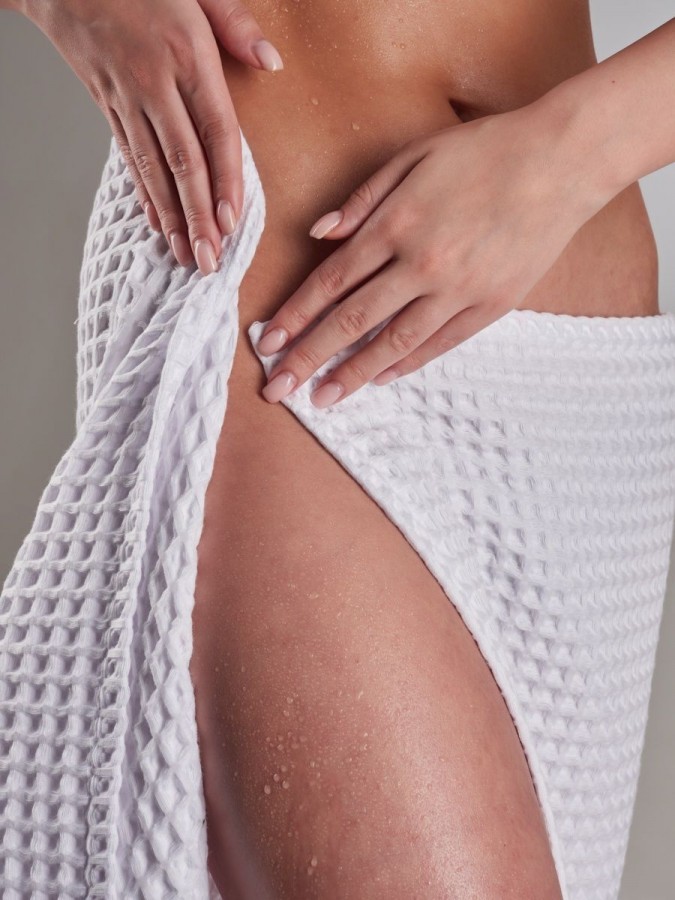 Полотенце банное вафельное хлопок - 3