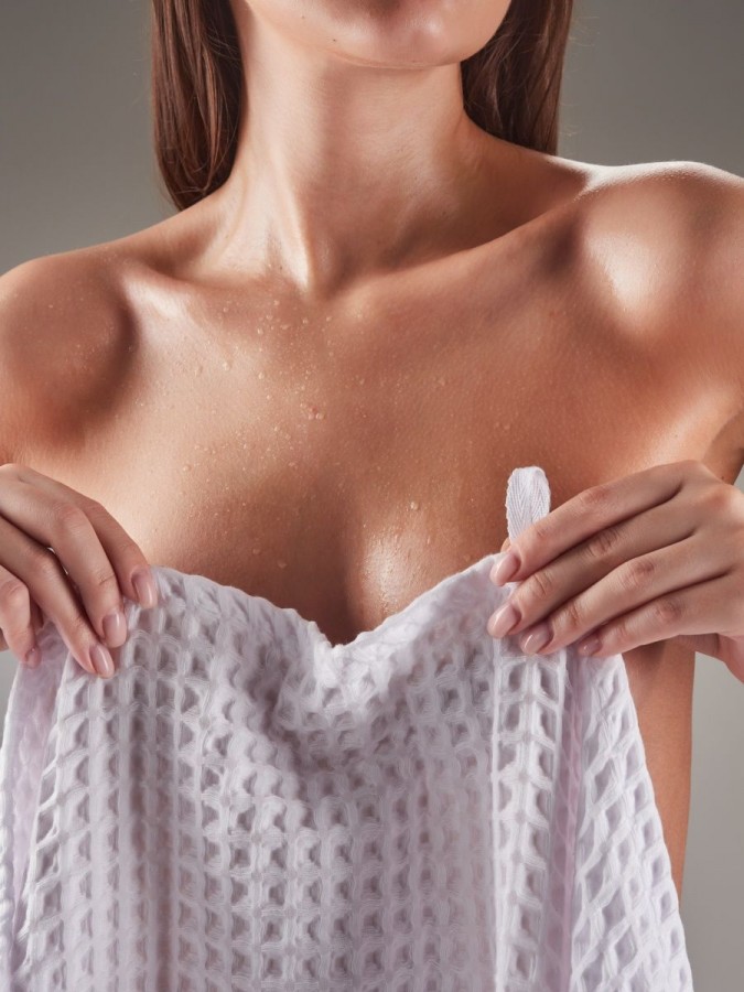 Полотенце банное вафельное хлопок - 4