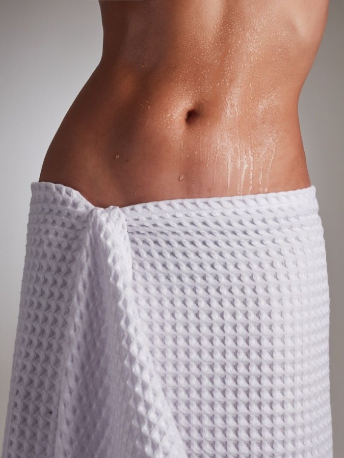 Полотенце банное вафельное хлопок - 6