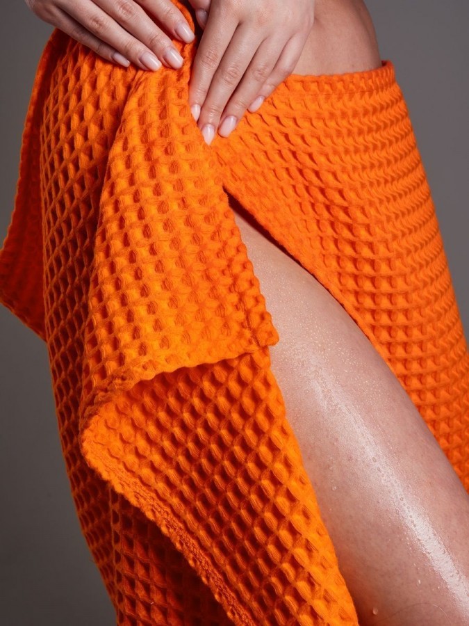 Полотенце банное вафельное хлопок - 1