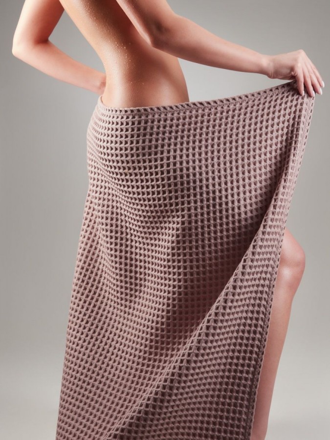 Полотенце банное вафельное хлопок - 2