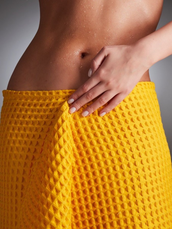 Полотенце банное вафельное хлопок - 3