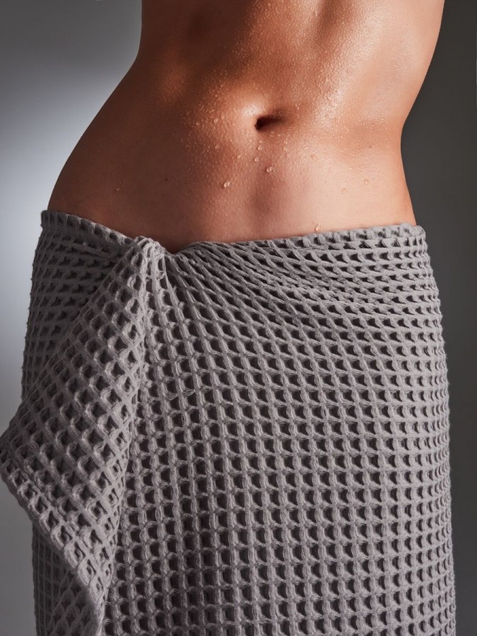 Полотенце банное вафельное хлопок - 3