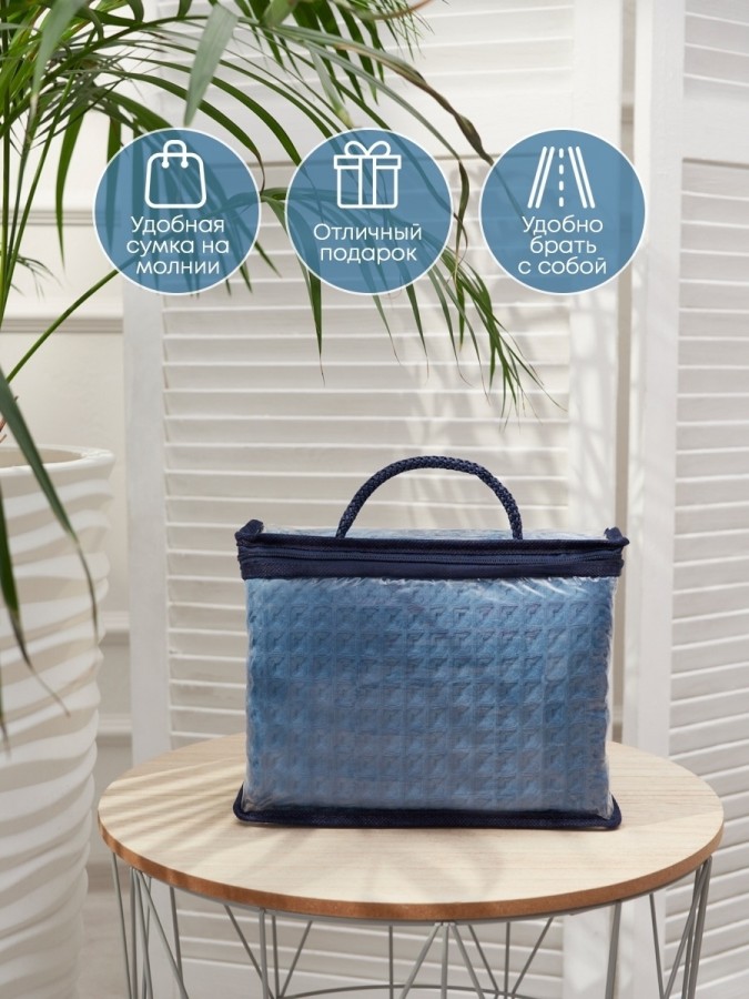 Полотенце вафельное большое хлопок - 2