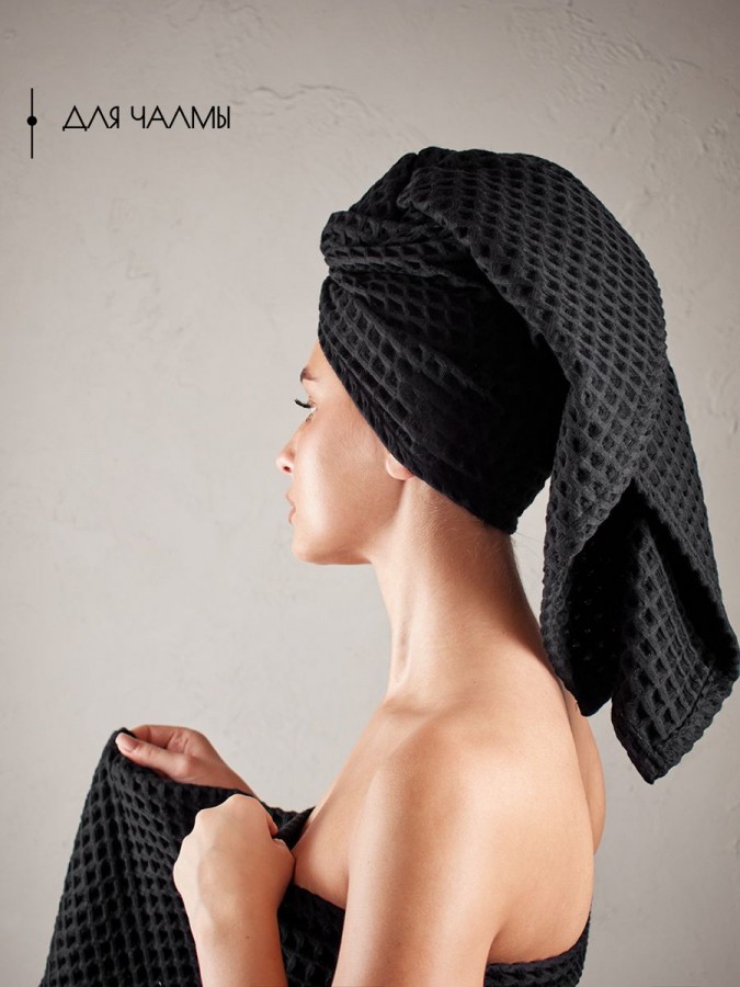 Полотенце банное вафельное хлопок 110 х 65 см - 3