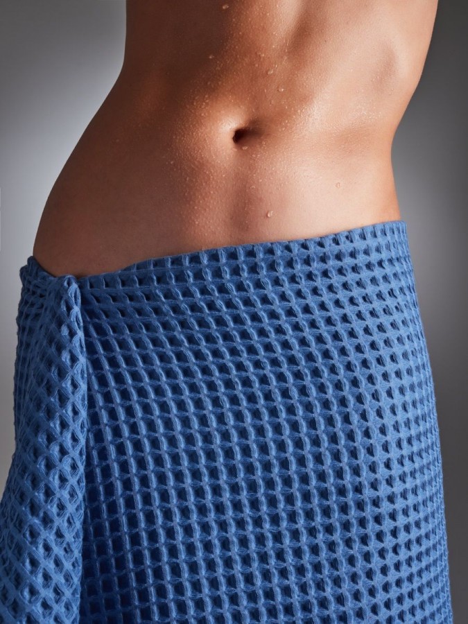 Полотенце банное вафельное хлопок - 4