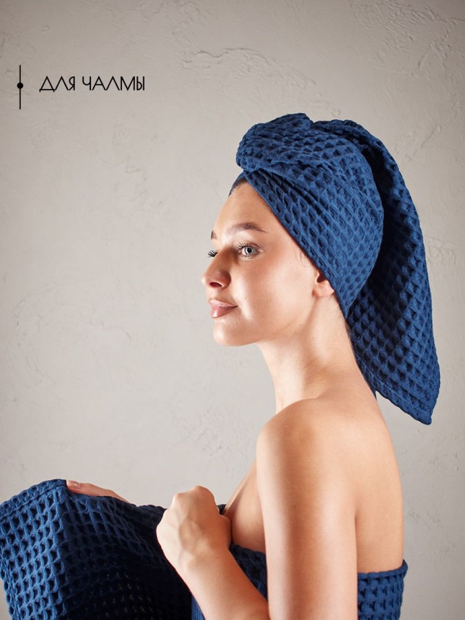 Полотенце банное вафельное хлопок 110 х 65 см - 7