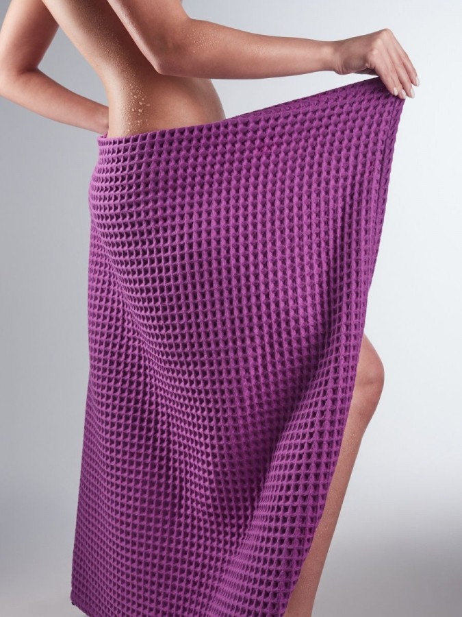 Полотенце банное вафельное хлопок - 2