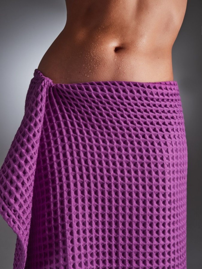 Полотенце банное вафельное хлопок - 3