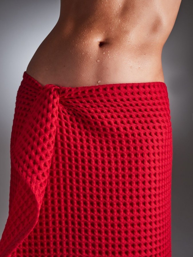 Полотенце банное вафельное хлопок - 1