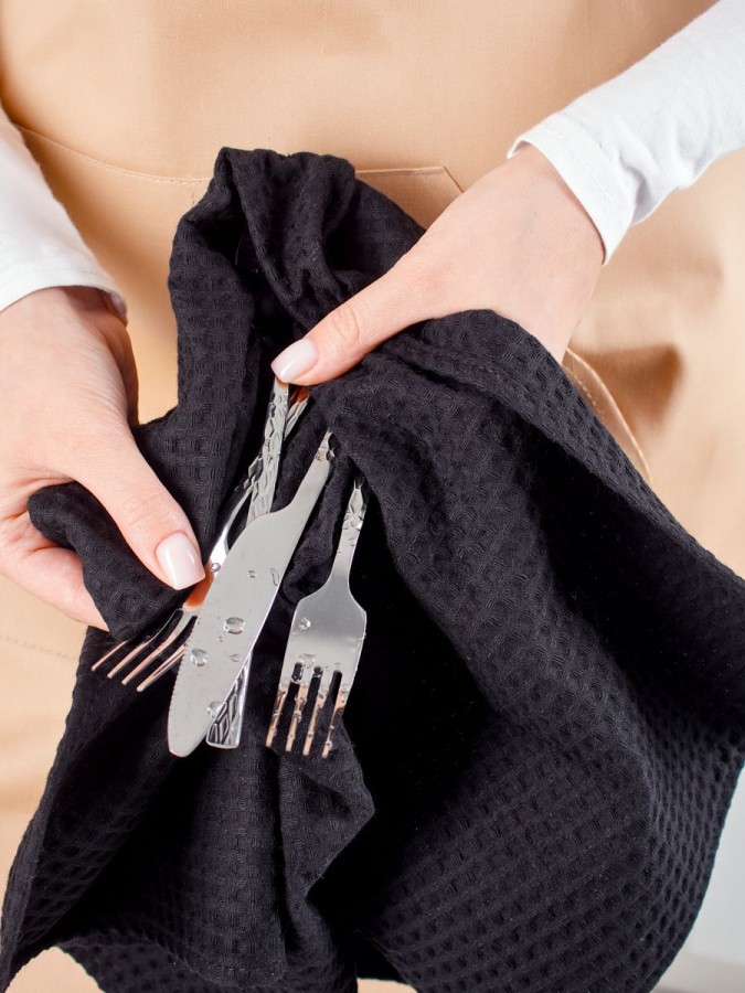 Полотенце кухонное вафельное набор 3 штуки - 3