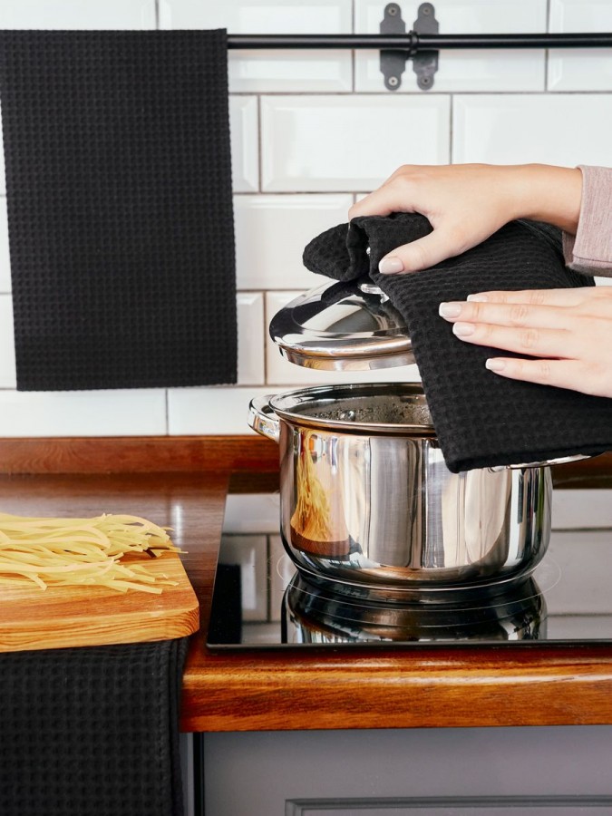 Полотенце кухонное вафельное набор 3 штуки - 6