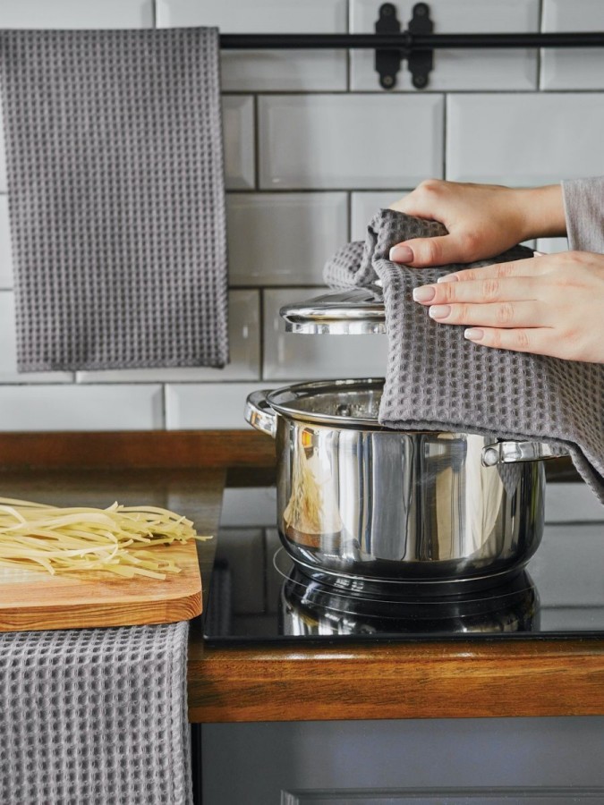 Полотенце кухонное вафельное набор 3 штуки - 3