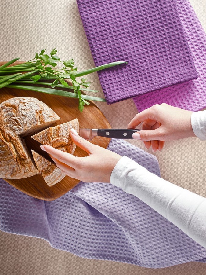 Полотенце кухонное вафельное набор 3 штуки - 8