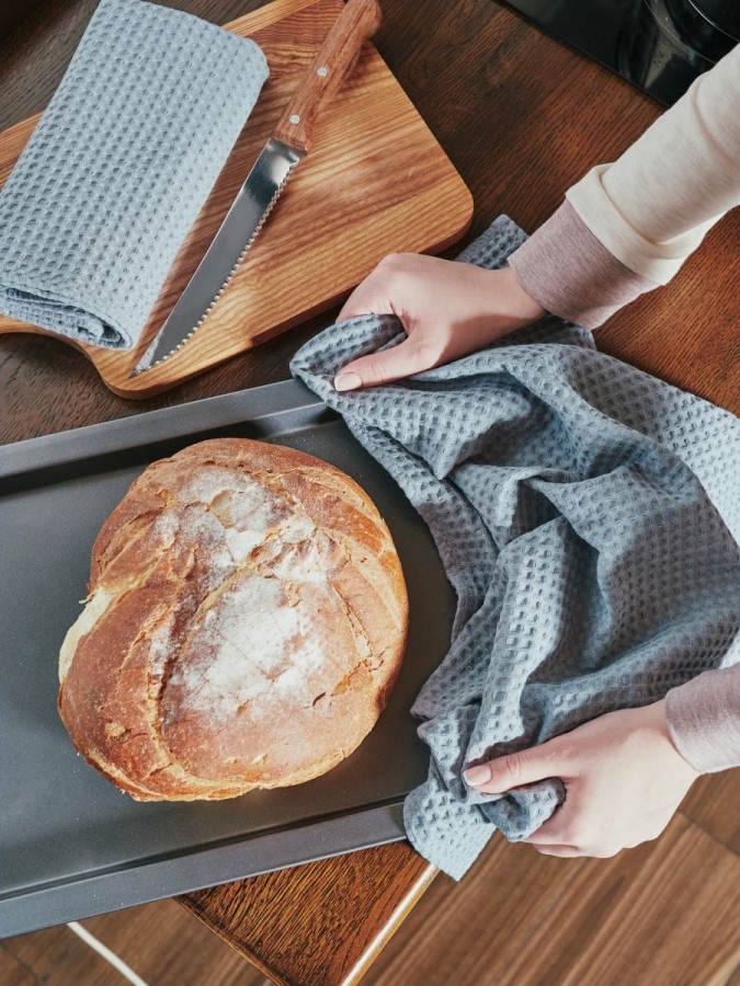 Полотенце кухонное вафельное набор 3 штуки - 3