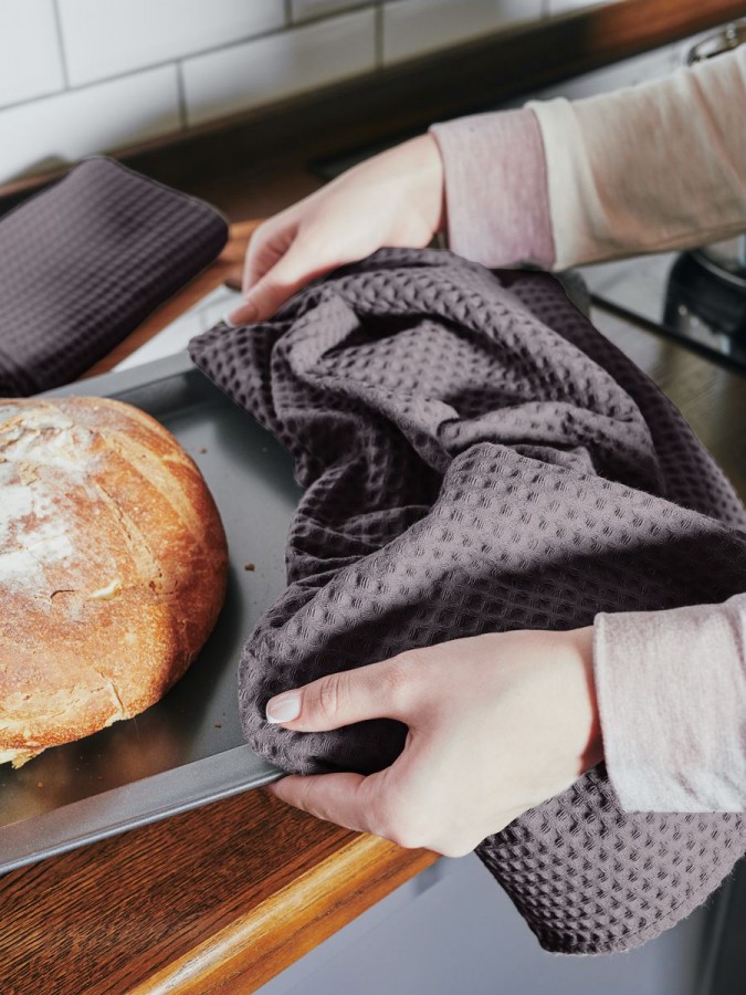 Полотенце кухонное вафельное набор 3 штуки - 3