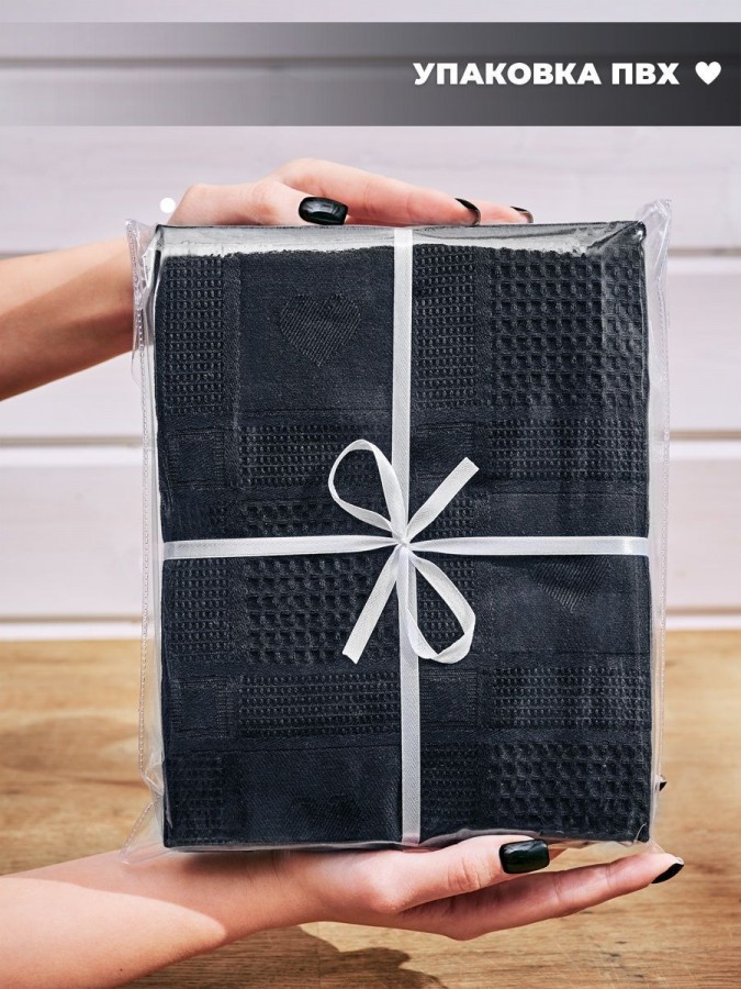 Полотенце кухонное набор 3 штуки мягкое - 4