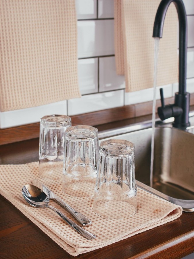 Полотенце кухонное вафельное набор 3 штуки - 2 Полотенце кухонное вафельное набор 3 штуки - 2