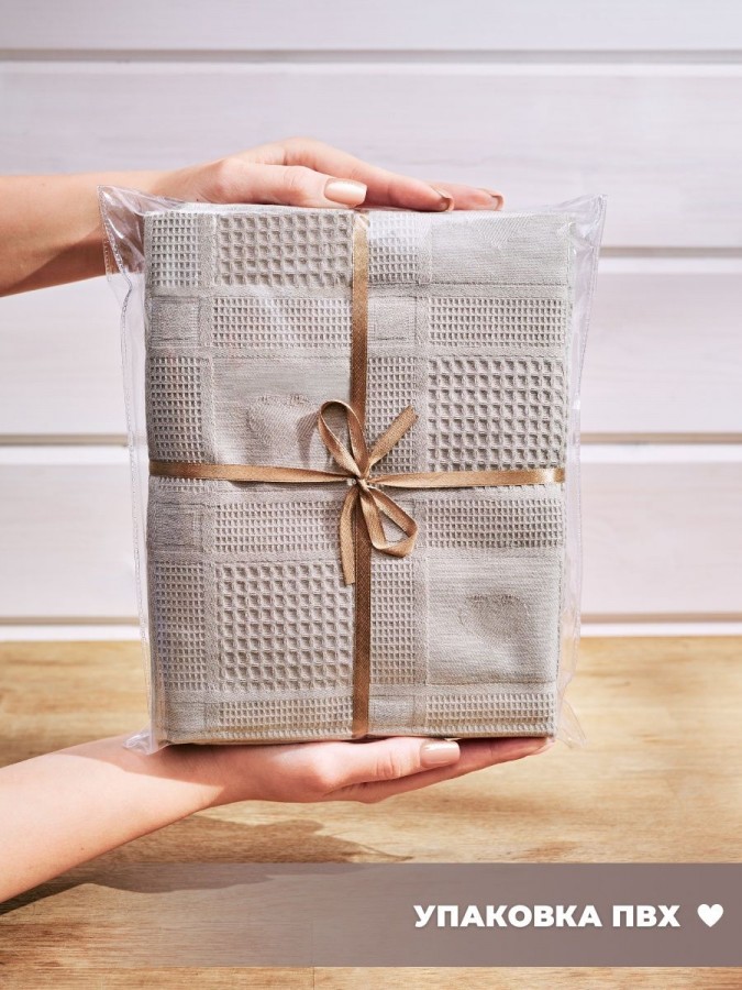 Полотенце кухонное набор 3 штуки мягкое - 2