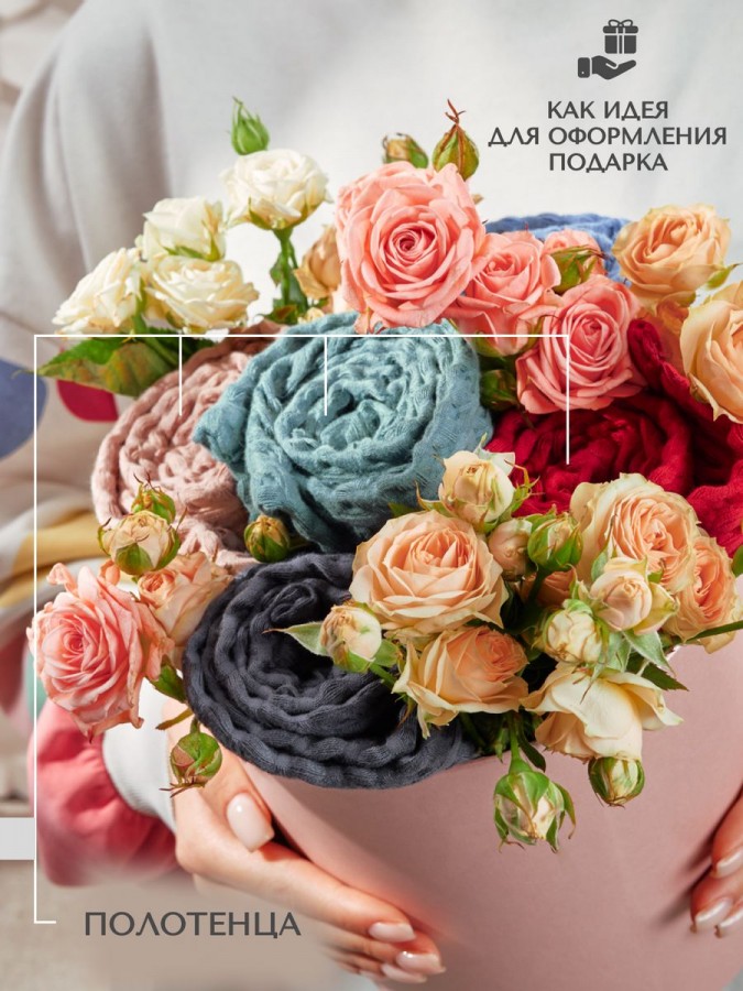 Полотенца вафельное для рук и лица - 8