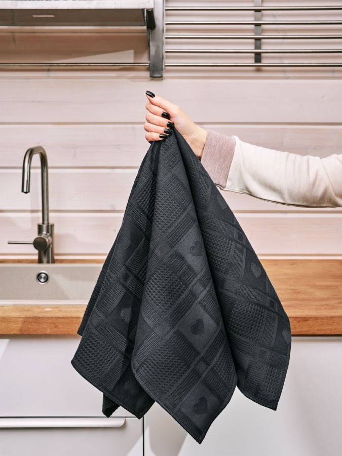 Полотенце кухонное набор 3 штуки мягкое - 12