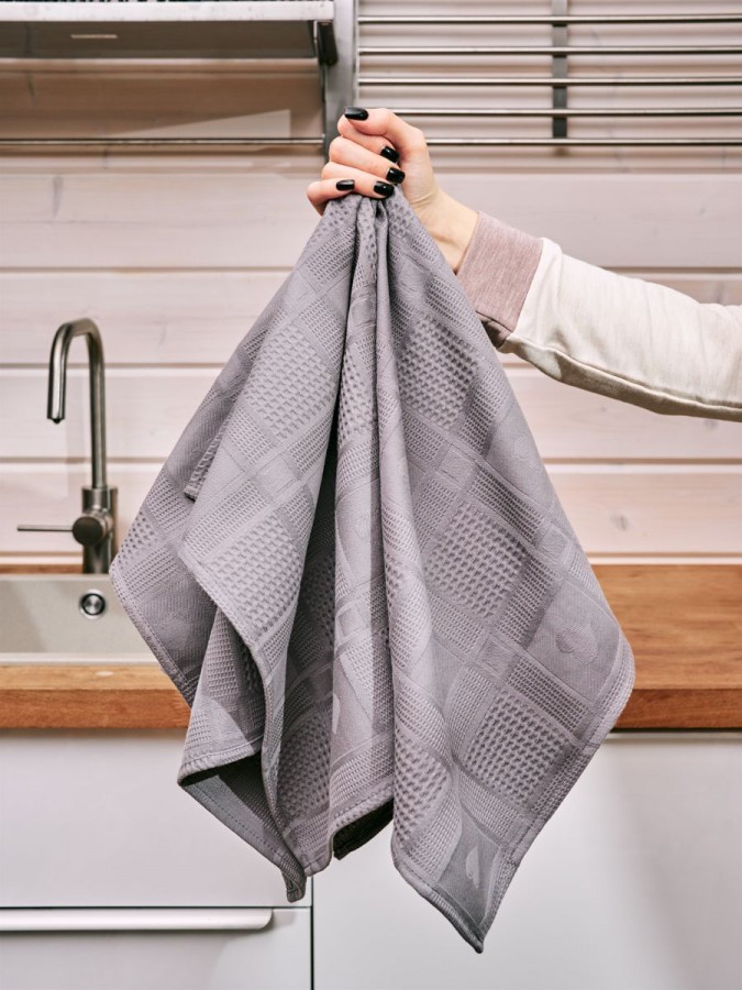 Полотенце кухонное набор 3 штуки мягкое - 14