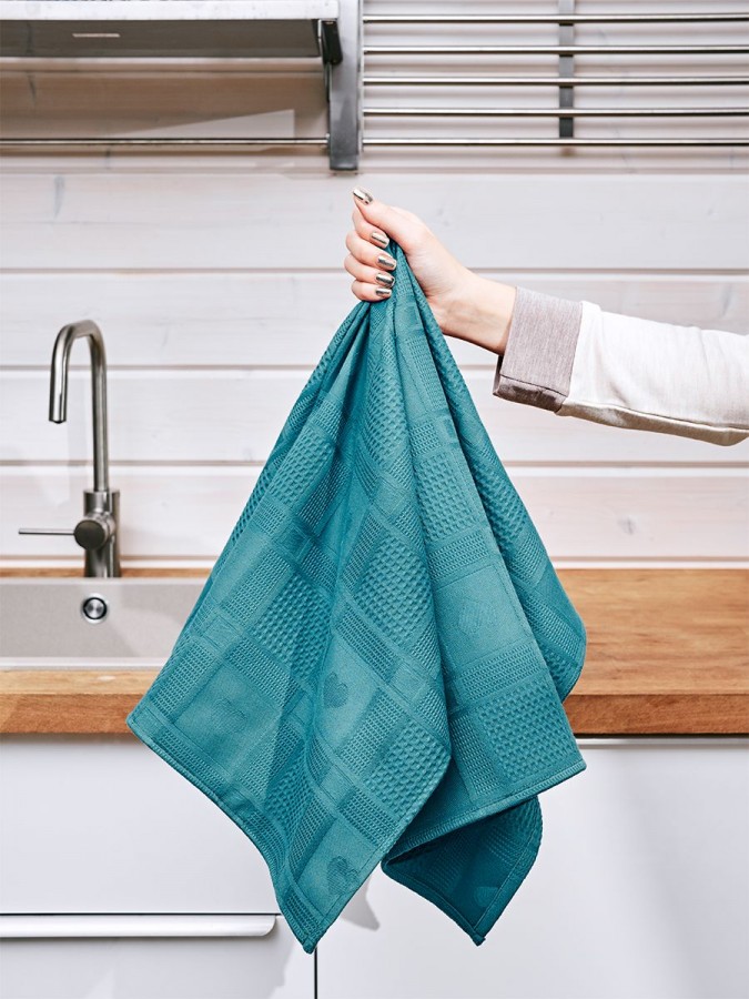 Полотенце кухонное набор 3 штуки мягкое - 15