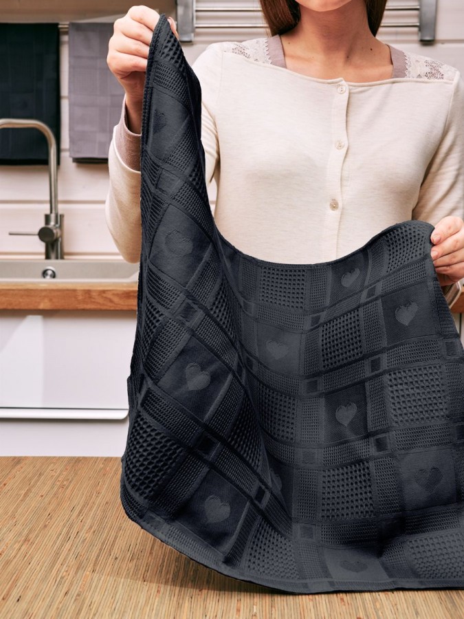 Полотенце кухонное набор 3 штуки мягкое - 16