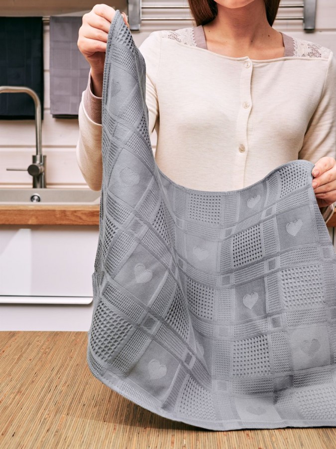 Полотенце кухонное набор 3 штуки мягкое - 2