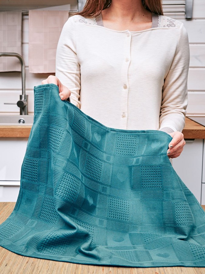 Полотенце кухонное набор 3 штуки мягкое - 8