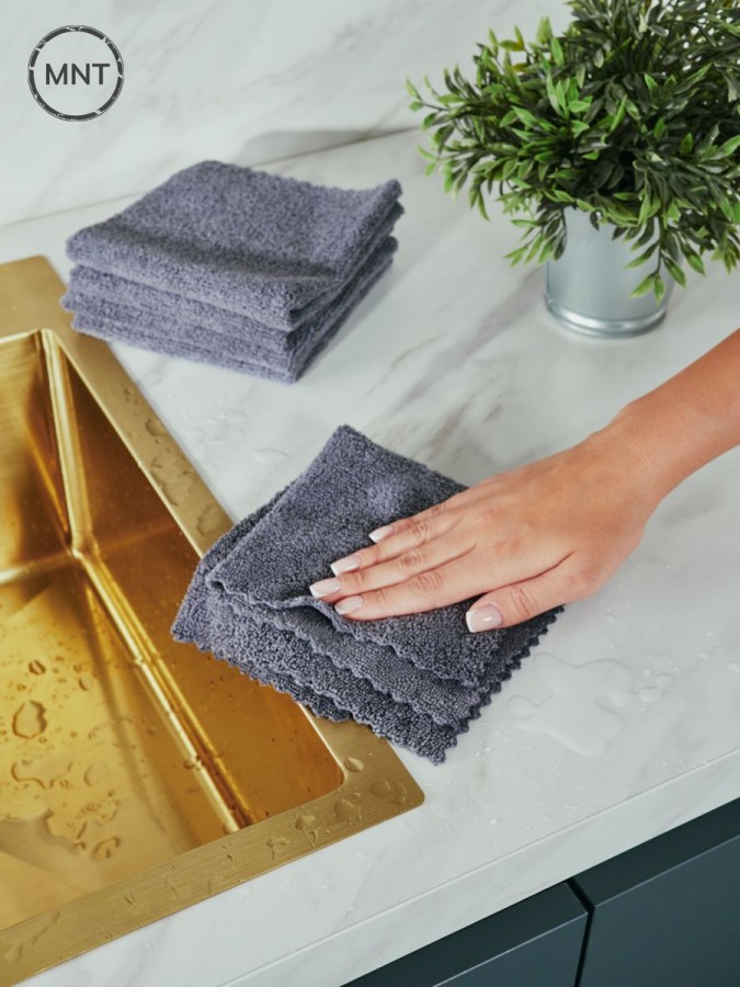 Кухонные салфетки из микрофибры 5 шт, 30х30 см - 1 Кухонные салфетки из микрофибры 5 шт, 30х30 см - 1